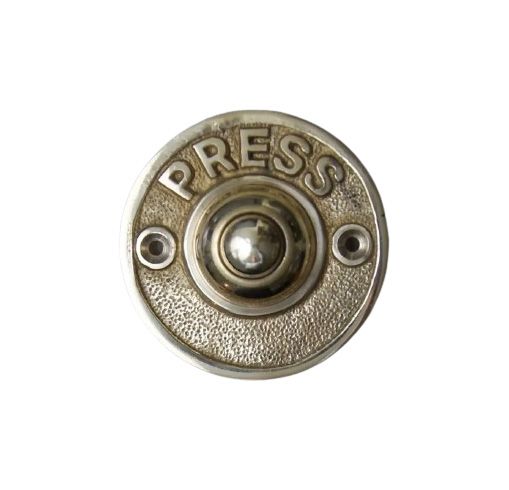 Cottingham - Solid Brass Door Bell Push - Unlacquered Brass