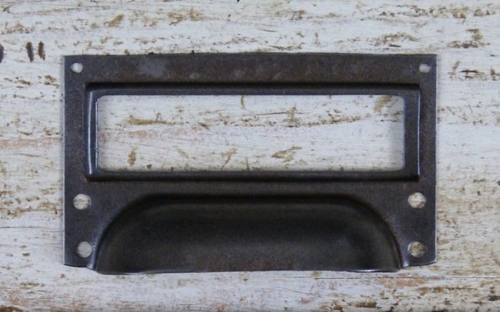 Cottingham Spice Drawer Apothecary Cup Handle With Label Card Frame