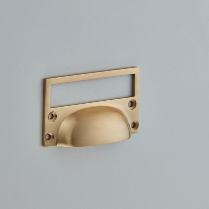 Croft Hardware Cast Cup Handle with Card Frame