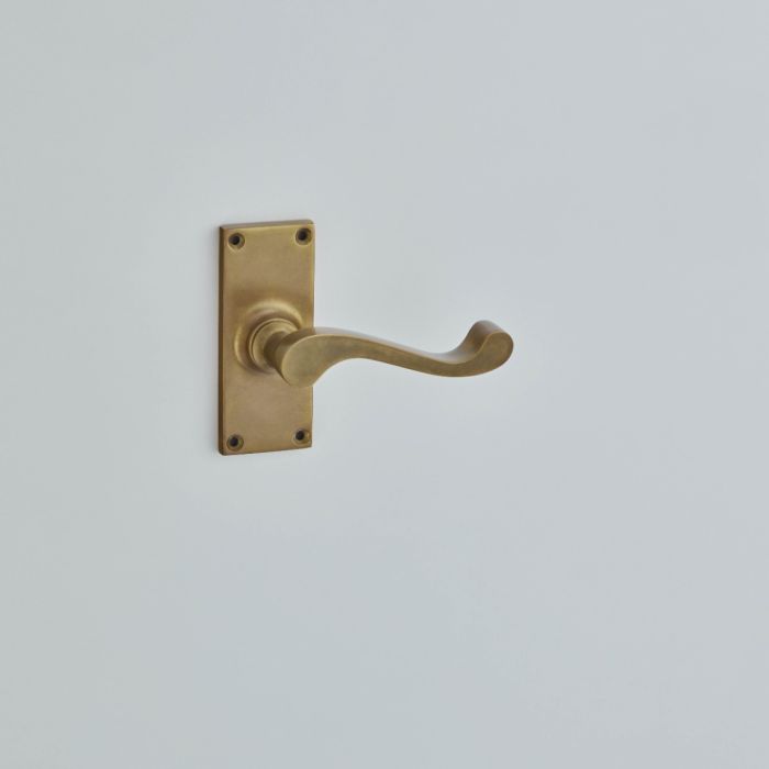 Croft Hardware Lichfield Door Handle on Shortplate - Pair