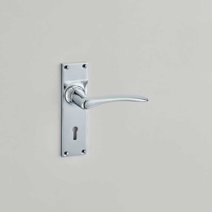 Croft Hardware Oaken Door Handle on Backplate - Pair