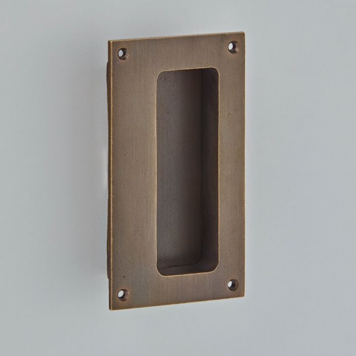 Croft Hardware Rectangular Flush Pull with Finger Recess