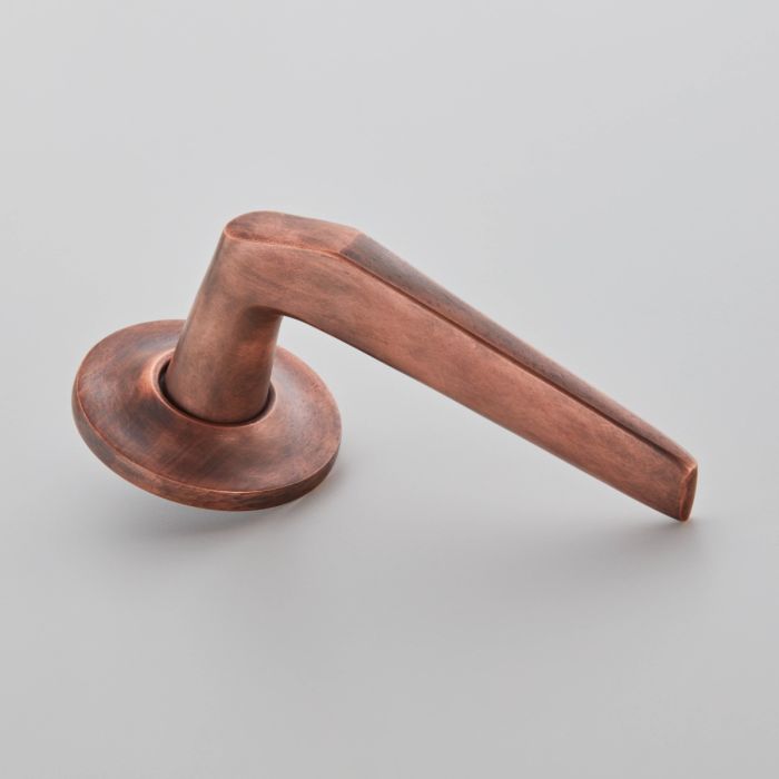 Croft Hardware Brockton Door Handle on Covered Rose - Pair