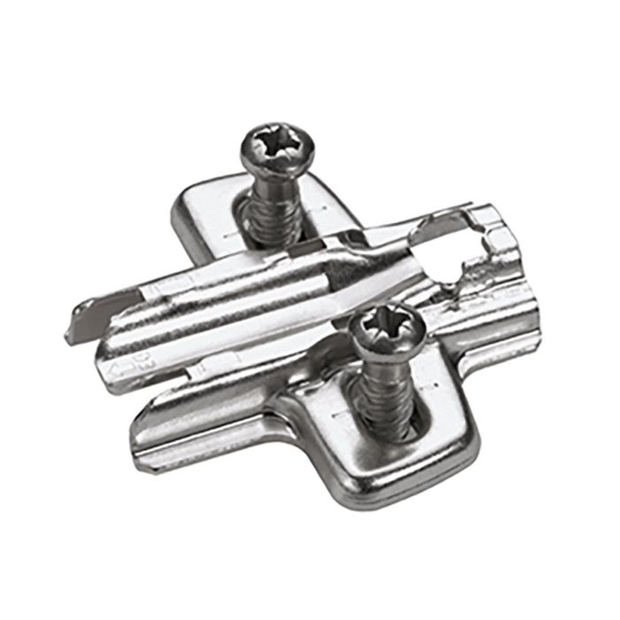 Hettich 3mm Mount Plate with Euro Screws