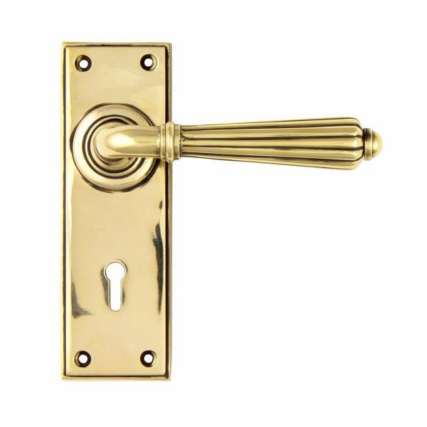 From The Anvil Hinton Door Handle on Backplate - Pair