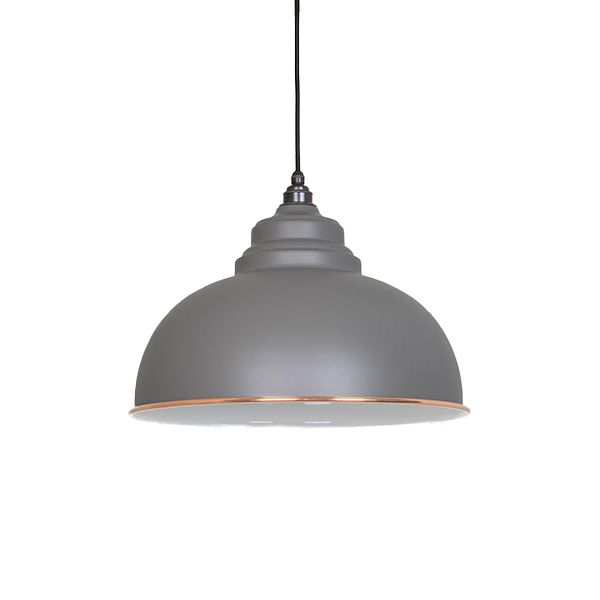 From The Anvil - White Gloss Harborne Pendant - Bluff