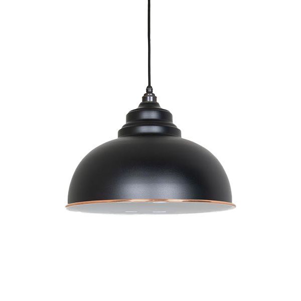 From The Anvil - White Gloss Harborne Pendant - Elan Black