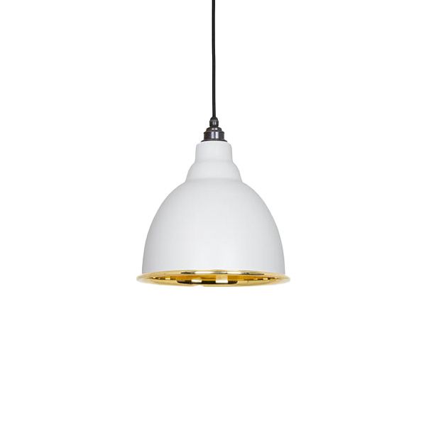 From The Anvil - Smooth Brass Brindley Pendant - Flock