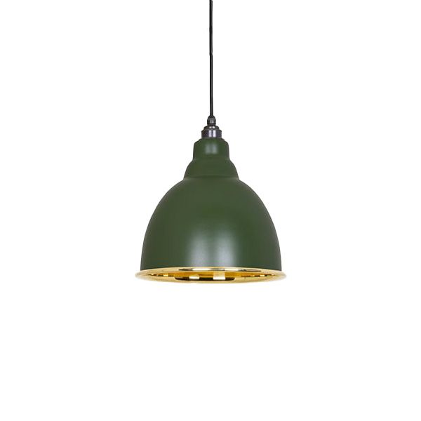 From The Anvil - Smooth Brass Brindley Pendant - Heath