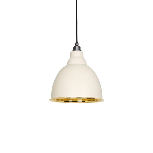 From The Anvil - Smooth Brass Brindley Pendant - Teasel