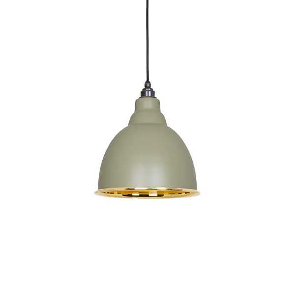 From The Anvil - Smooth Brass Brindley Pendant - Tump