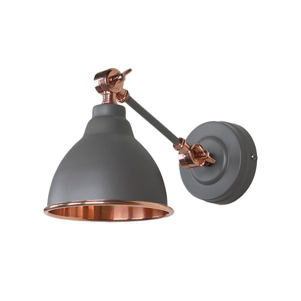 From The Anvil - Smooth Copper Brindley Wall Light - Bluff