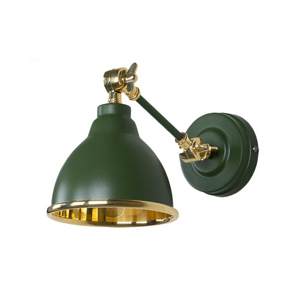 From The Anvil - Smooth Brass Brindley Wall Light - Heath