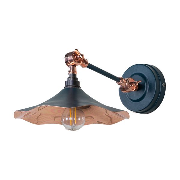 From The Anvil - Smooth Copper Flora Wall Light - Dusk