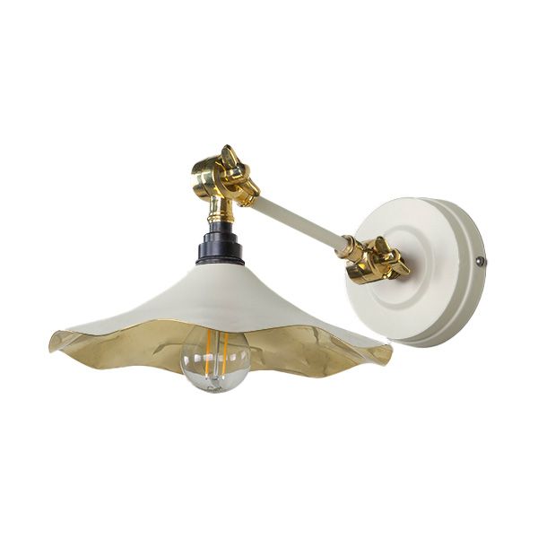 From The Anvil - Smooth Brass Flora Wall Light - Teasel