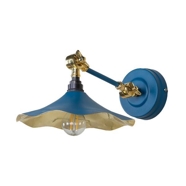 From The Anvil - Smooth Brass Flora Wall Light - Upstream