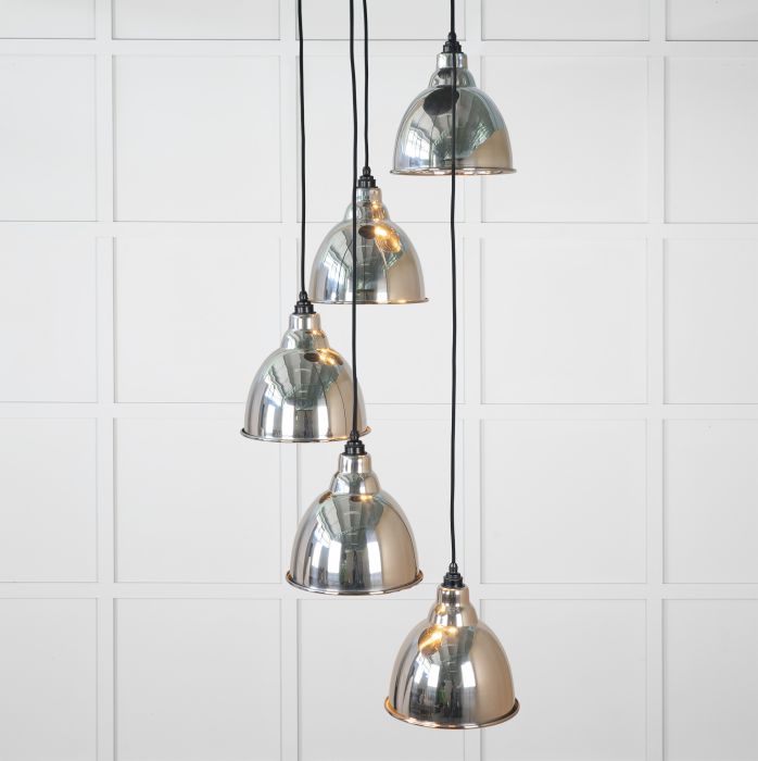 From the Anvil Hammered Nickel Brindley Cluster Pendant
