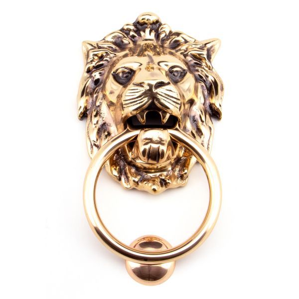 From The Anvil Lion Head Door Knocker