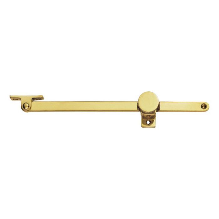 Carlisle Brass - Screw Down Casement Stay - Polished Brass - Length 254mm