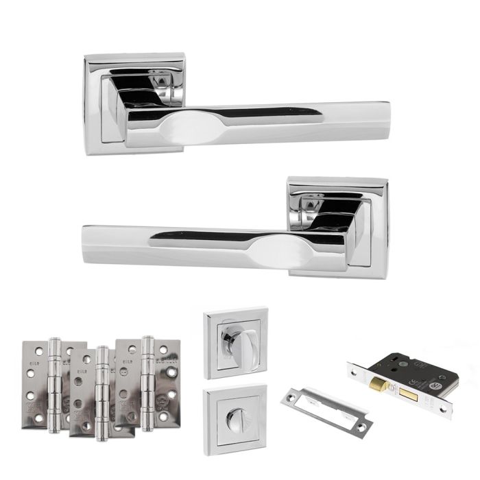 Atlantic Hardware STATUS Kansas Door Handle Pack - Bathroom Set