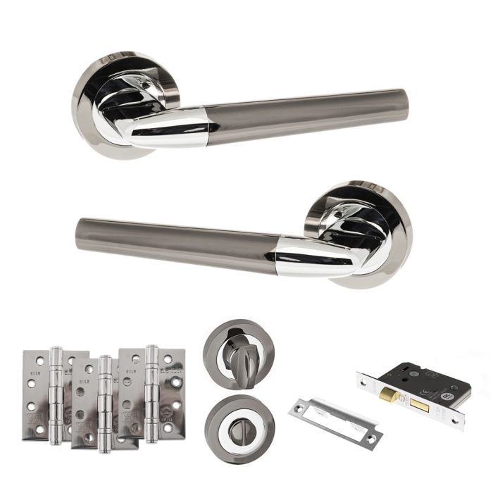 Atlantic Hardware STATUS Tennessee Door Handle Pack - Bathroom Set