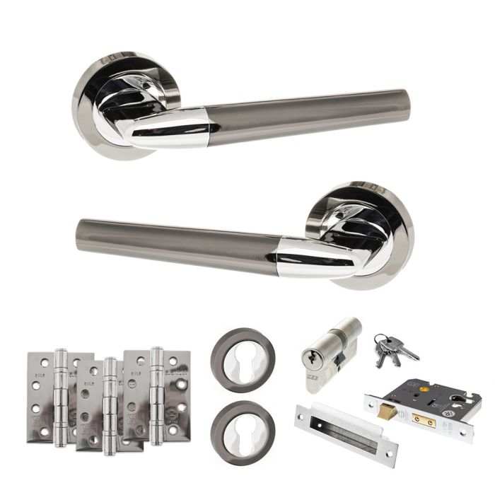 Atlantic Hardware STATUS Tennessee Door Handle Pack - Euro Lock Set