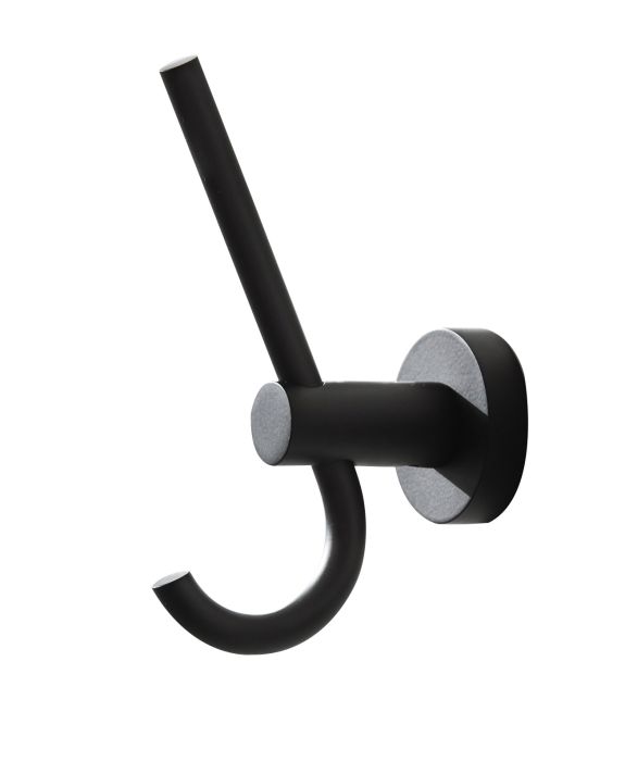 Bond Double Robe Hook - Matt Black