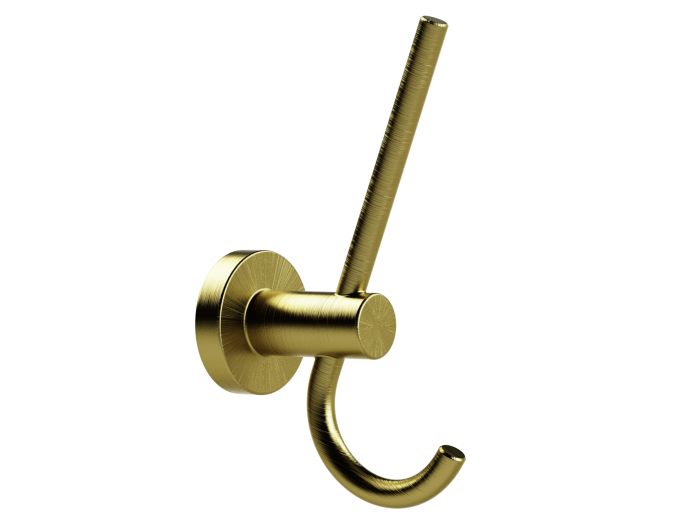 Bond Double Robe Hook - Satin Brass