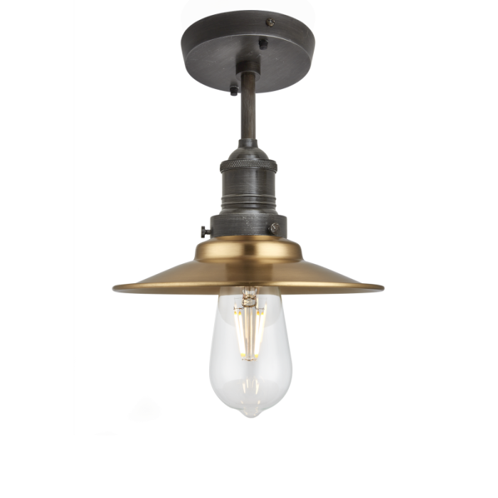 Industville 8 Inch Brooklyn Flat Flush Mount