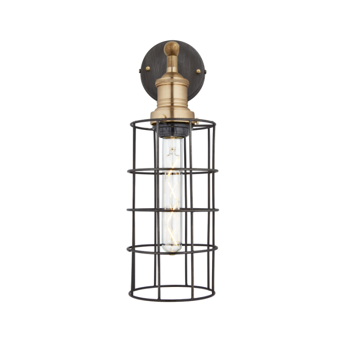 Industville Brooklyn Cylinder Wire Wall Light