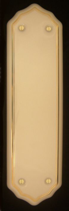 Chatsworth Cream Porcelain Goldline Finger Plate