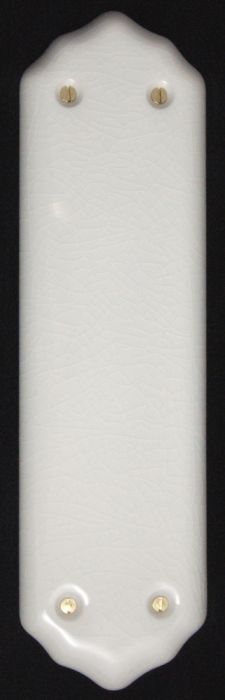 Chatsworth White Crackle Porcelain Finger Plate