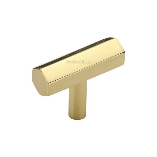 M.Marcus Heritage Brass Hexagon T-Bar Cupboard Knob