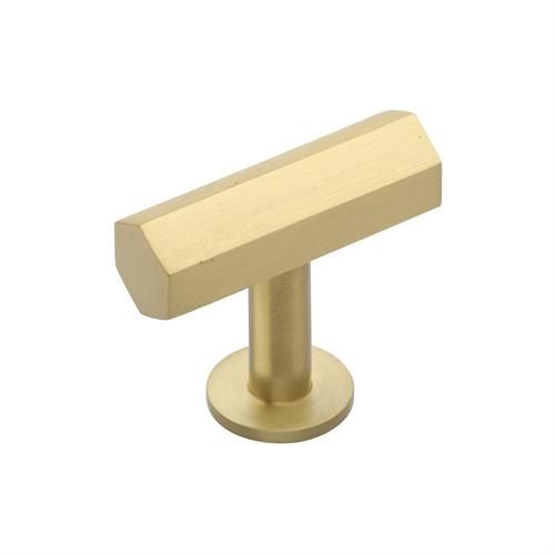 M.Marcus Heritage Brass Hexagon T-Bar Cupboard Knob on Rose