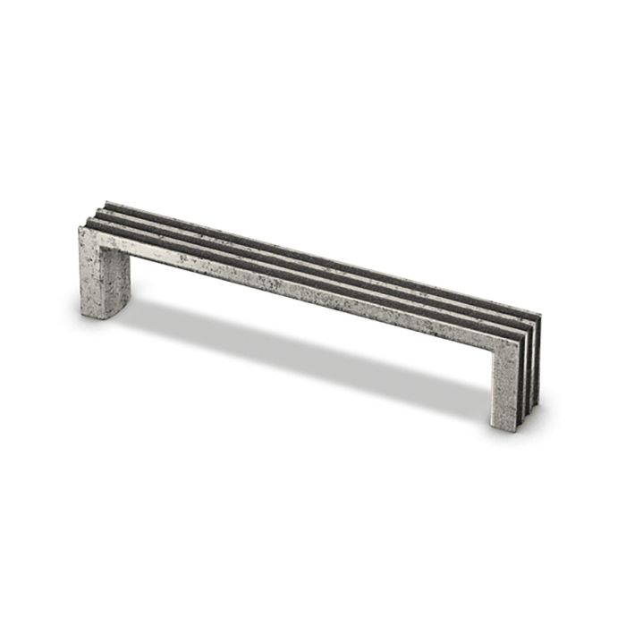 Hettich - Folk Cato Cupboard Handle - Pewter Effect - Centres 128mm