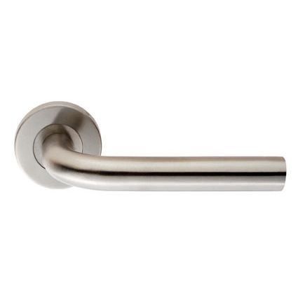 Eurospec Spira Straight Lever on Sprung Push-On Round Rose