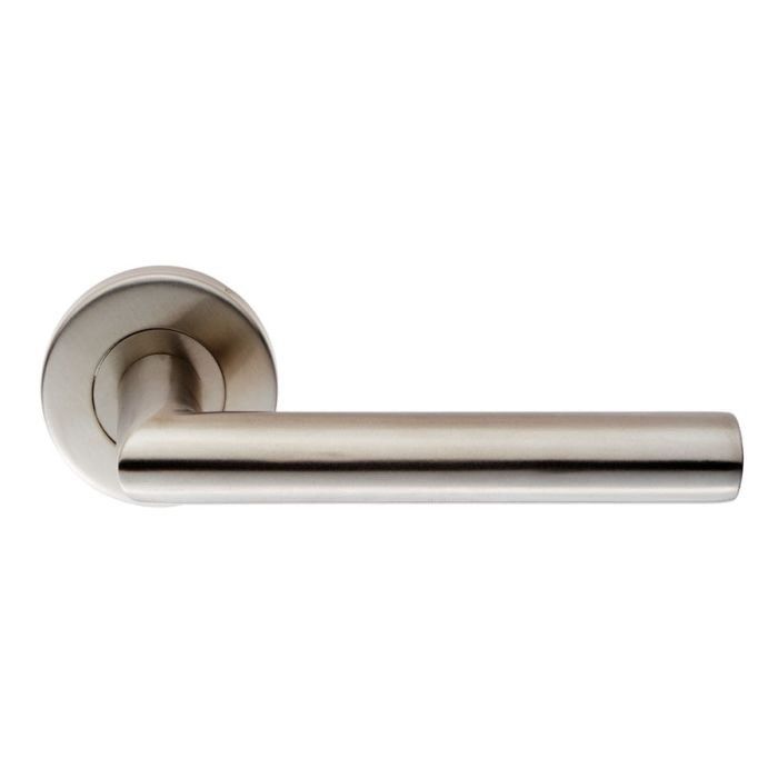 Eurospec Mitred Oval Lever on Sprung Push-On Round Rose