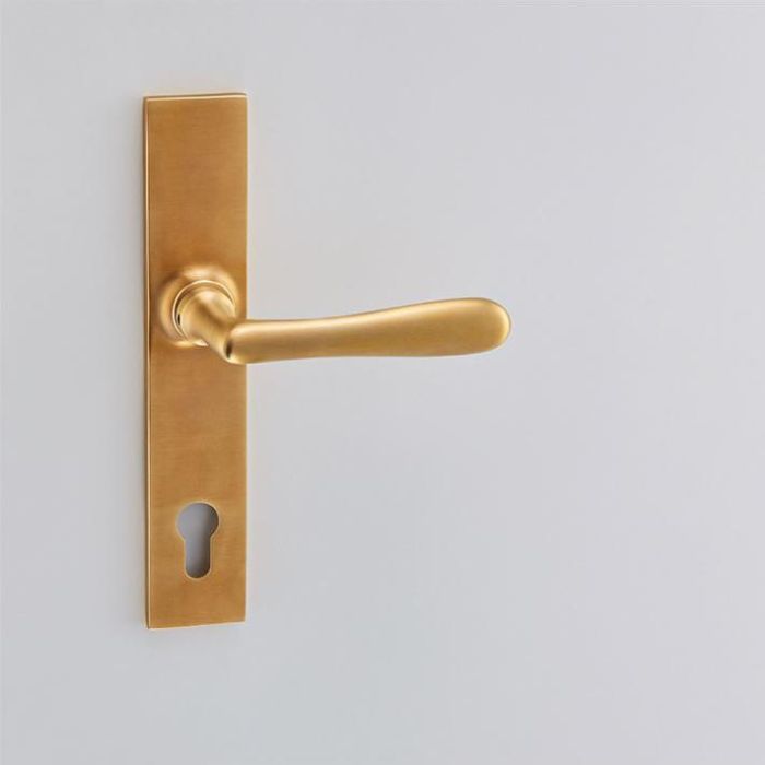 Croft Hardware Elegance Door Handle on Backplate - Pair