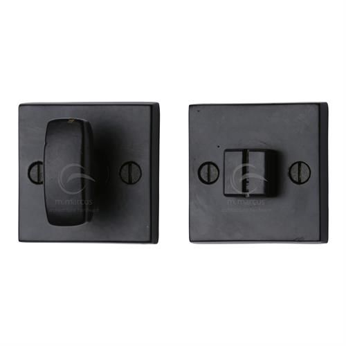 M.Marcus - Black Iron Square Thumbturn and Release - Matt Black