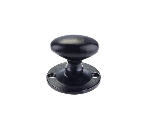 Foxcote Foundries - Oval Rack Bolt Thumb Turn - Black Antique