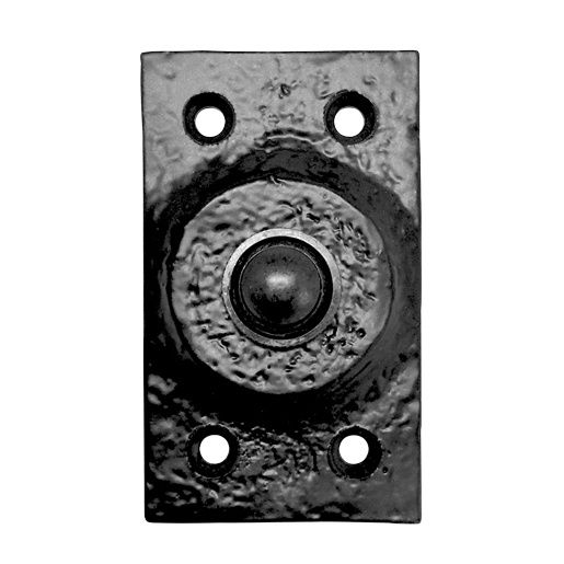 Foxcote Foundries - Rectangular Bell Push - Black Antique