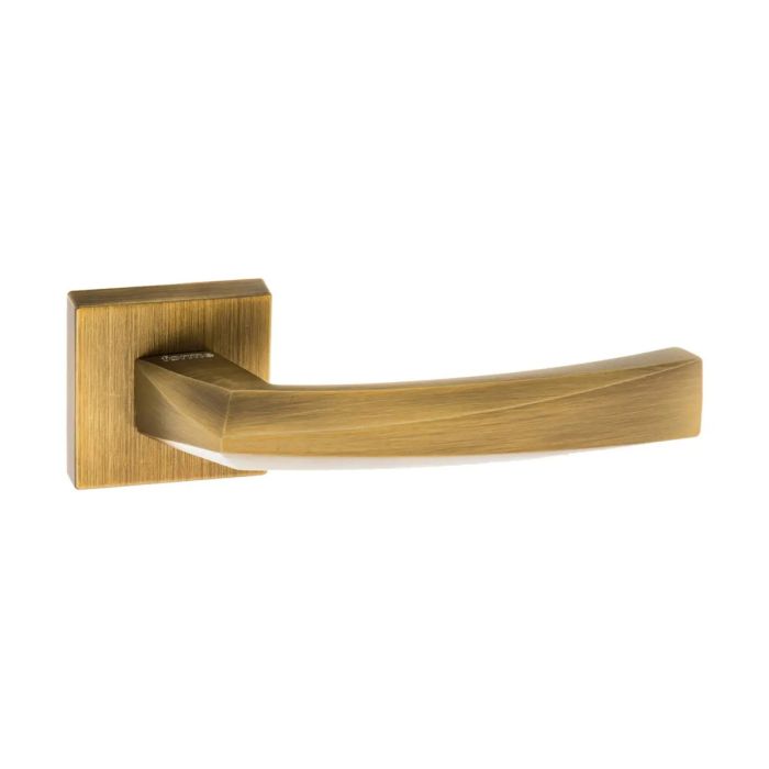 Atlantic Hardware Forme Crystal Door Handle on Square Rose - Pair