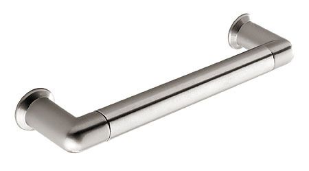 Second Nature - Alne Cupboard Handle - Polished / Satin Stainless Steel - Centres 128mm