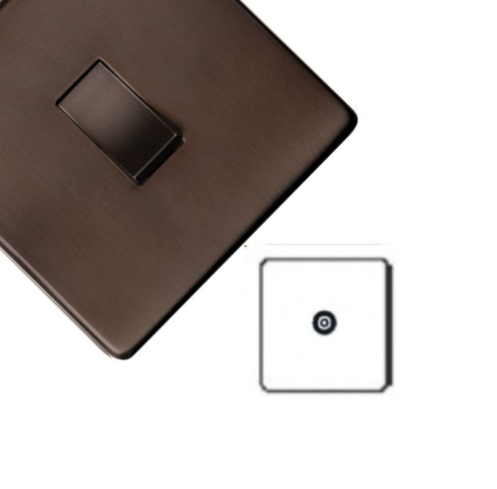 Heritage Elite Concealed Fix Studio Range Single Tv Socket  - Y07.221.bk