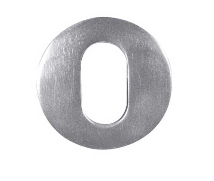 Frelan Oval Profile Escutcheon Satin Anodised Aluminium