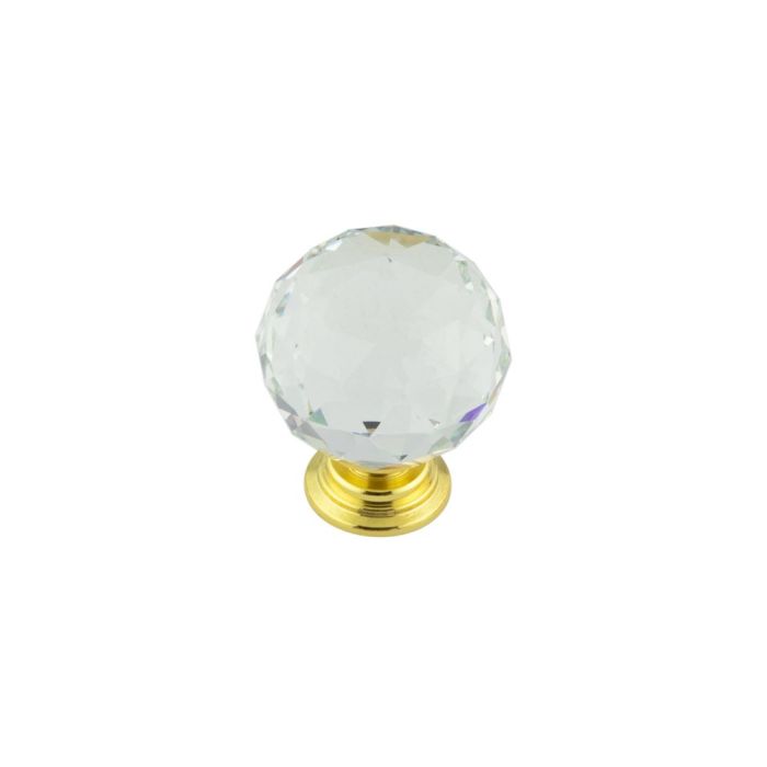 Frelan Jedo Kontrax Faceted Glass Cupboard Knob