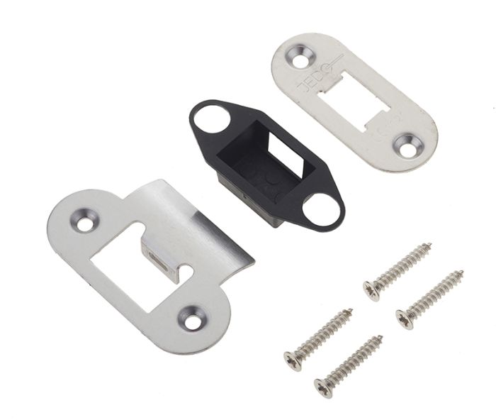 Frelan - Jedo Radiused Accessory Packs for Heavy Duty Tubular Latches - Satin Stainless Steel