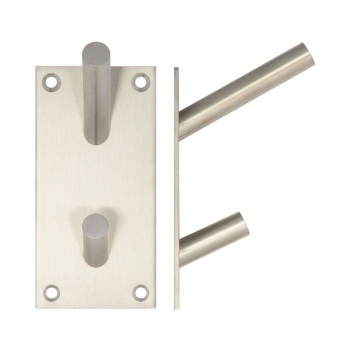 Frelan Hat & Coat Hook on Rectangular Backplate