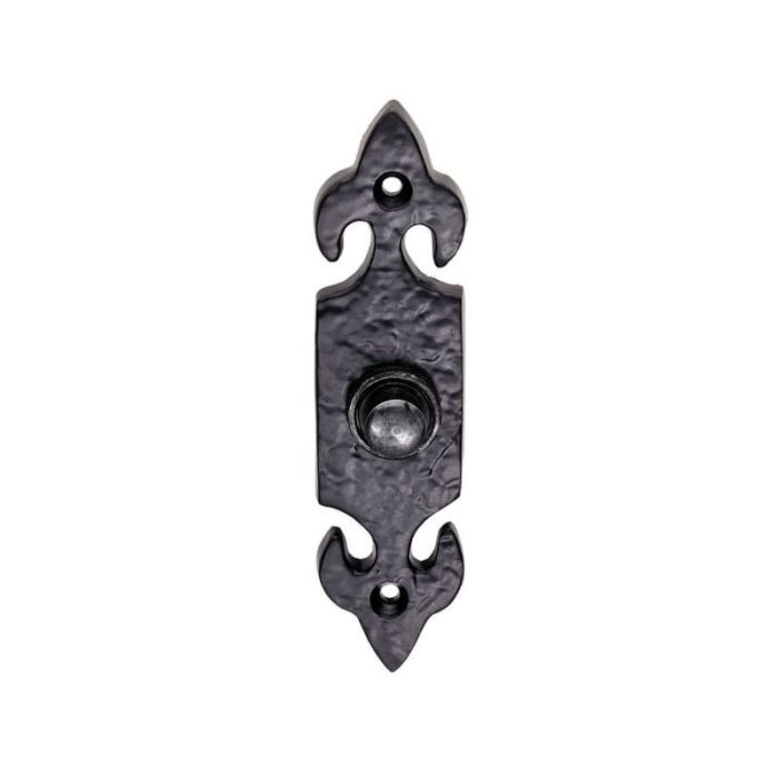 Ludlow Foundries - Fleur De Lys Bell Push - Black Antique