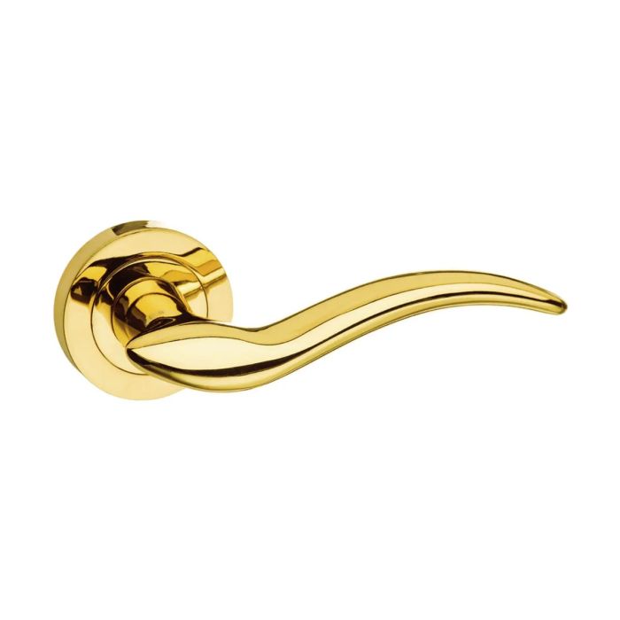 Atlantic Hardware Mediterranean Barcelona Door Handles on Rose - Pair